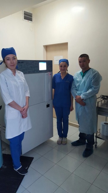 Компания «Surgicare Kazakhstan» рада поделиться с Вами новостью об успешной инсталляции низкотемпературного плазменного стерилизатора Reno-S130 («Renosem», Южная Корея) в Научно-Клиническом Центре Кардиохирургии и Трансплантологии г. Тараз!